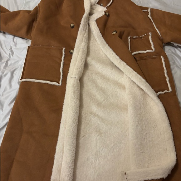 Jackets & Blazers - Women’s Brown Shearling Coat
